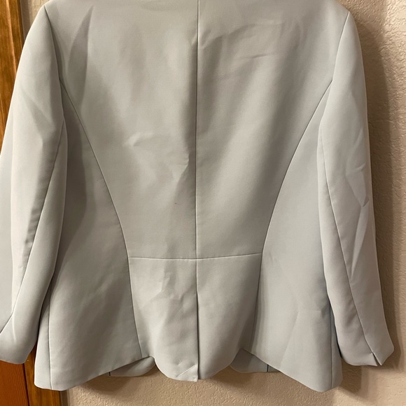 Talbots -Seafoam green ruffled blazer, size 12 - Picture 8 of 10